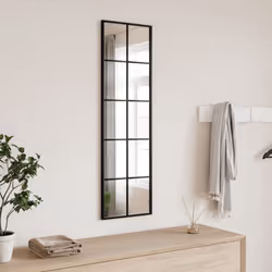 Ajoutez une touche d'esthétique minimaliste à votre décor avec ce miroir mural pratique ! Design mural : le miroir peut être  ...
