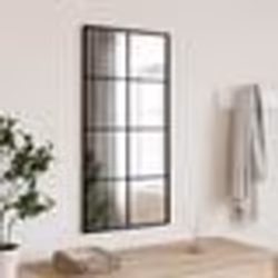 vidaXL Miroir mural noir 40x80 cm rectangulaire fer 358644