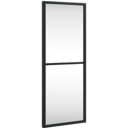 Vidaxl - Miroir mural noir 20x50 cm rectangulaire fer