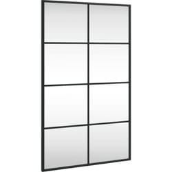 Vidaxl - Miroir mural noir 50x80 cm rectangulaire fer