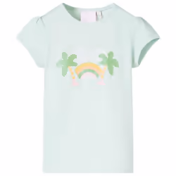 T-shirt pour enfants menthe clair 140