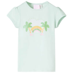 T-shirt pour enfants menthe clair 140