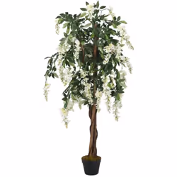 Cette glycine artificielle sera un choix parfait pour décorer votre entrée, salon ou bureau. Aspect réaliste : la glycine art ...