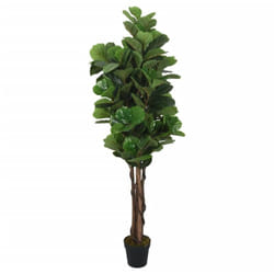 Vidaxl - Ficus lyrata artificiel 232 feuilles 180 cm vert