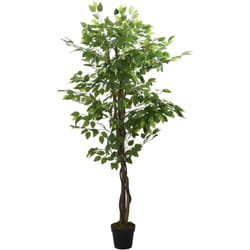 Vidaxl - Ficus artificiel 378 feuilles 80 cm vert