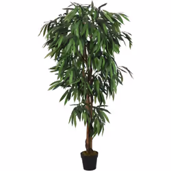 Ce manguier artificiel sera un choix parfait pour décorer votre entrée, salon ou bureau. Aspect réaliste : le manguier artifi ...