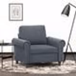 vidaXL Fauteuil Gris foncé 60 cm Velours