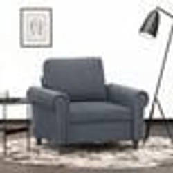 vidaXL Fauteuil Gris foncé 60 cm Velours