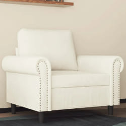 VIDAXL Fauteuil - Crème