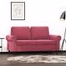 vidaXL Canapé à 2 places Rouge bordeaux 120 cm Velours