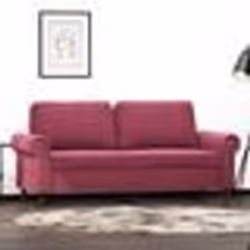 vidaXL Canapé à 2 places Rouge bordeaux 140 cm Velours
