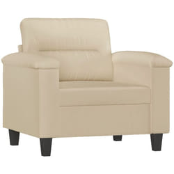 Vidaxl - Chaise de canapé crème 60 cm tissu microfibre