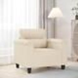 vidaXL Chaise de canapé beige 60 cm tissu microfibre