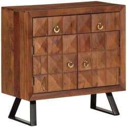 Armoire À Tiroirs Marron Miel 70x35x70 Cm Bois Massif D'Acacia Vidaxl