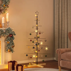 vidaXL Arbre de Noël métal noir 150