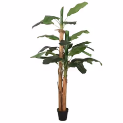 vidaXL Bananier artificiel 19 feuilles 180 cm vert 359002