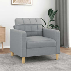 Vidaxl - Fauteuil Gris clair 60 cm Tissu
