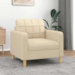 Vidaxl - Fauteuil Crème 60 cm Tissu