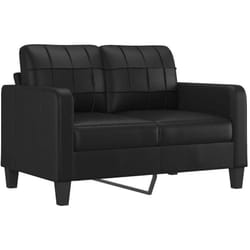 Vidaxl - Canapé à 2 places Noir 120 cm Similicuir