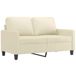 Vidaxl - Canapé à 2 places Crème 120 cm Similicuir