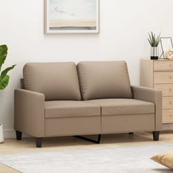 Vidaxl - Canapé à 2 places Cappuccino 120 cm Similicuir