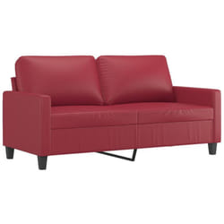 Vidaxl - Canapé à 2 places Rouge bordeaux 140 cm Similicuir