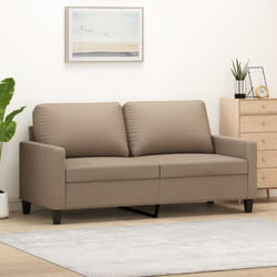 Vidaxl - Canapé à 2 places Cappuccino 140 cm Similicuir