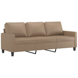 Vidaxl - Canapé à 3 places Cappuccino 180 cm Similicuir