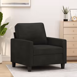 vidaXL Fauteuil Siège avec Coussin Chaise avec Dossier et Accoudoirs Rembourrés Meuble de Salon Salle de Séjour Moderne 35915 ...