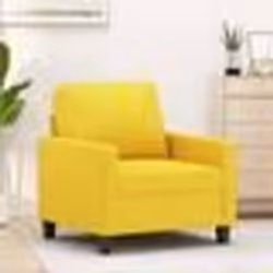vidaXL Fauteuil Jaune clair 60 cm Tissu