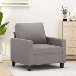 Fauteuil Taupe 60 Cm Tissu Vidaxl