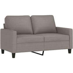 Canapé à 2 places Taupe 120 cm Tissu Vidaxl
