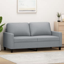 Vidaxl - Canapé à 2 places Gris clair 140 cm Tissu