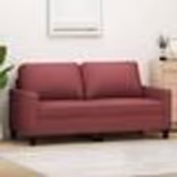 vidaXL Canapé à 2 places Rouge bordeaux 140 cm Tissu