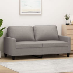 Vidaxl - Canapé à 2 places Taupe 140 cm Tissu
