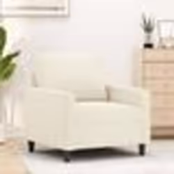 vidaXL Fauteuil Crème 60 cm Velours