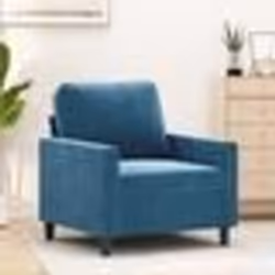vidaXL Fauteuil Bleu 60 cm Velours