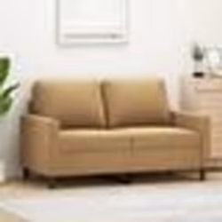 vidaXL Canapé à 2 places Marron 120 cm Velours