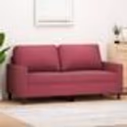 vidaXL Canapé à 2 places Rouge bordeaux 140 cm Velours
