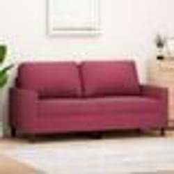 vidaXL Canapé à 2 places Rouge bordeaux 140 cm Velours