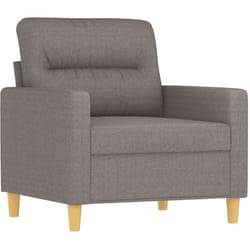 Vidaxl - Fauteuil Taupe 60 cm Tissu