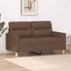 vidaXL Canapé à 2 places Marron 120 cm Tissu
