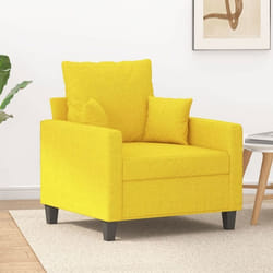 vidaXL Fauteuil Chaise de Relaxation avec Coussin Siège avec Accoudoirs et Dossier Rembourrés Fauteuil TV de Salon 359256