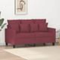 vidaXL Canapé à 2 places Rouge bordeaux 120 cm Tissu