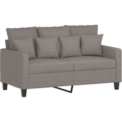 Vidaxl - Canapé à 2 places Taupe 120 cm Tissu