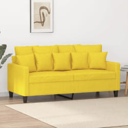 VidaXL Canapé 2 places - Jaune clair
