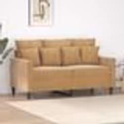 vidaXL Canapé à 2 places Marron 120 cm Velours