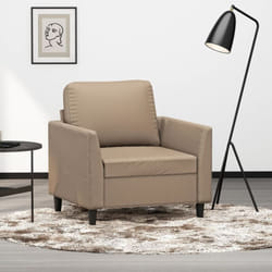 Fauteuil Cappuccino 60 Cm Similicuir Vidaxl