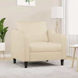 Vidaxl - Fauteuil Crème 60 cm Tissu