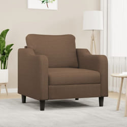 Fauteuil Marron 60 Cm Tissu Vidaxl